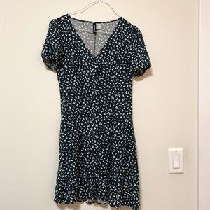 H&M Green Floral Dress